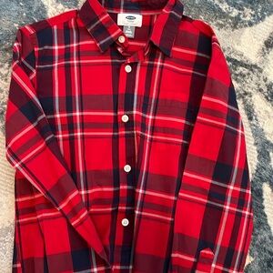Old Navy plaid long sleeve
